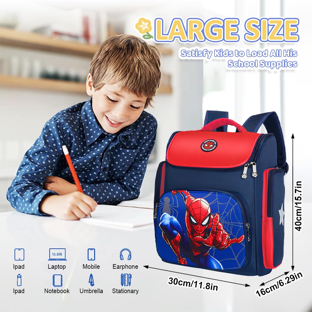PALAY School Backpack for Kids 30x16x40cm with Ergonomic Shoulder Support and Waterproof Oxford Cloth | Ideal for Boys and Girls Aged 7–12