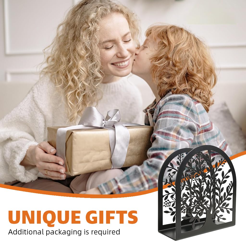 ZIBUYU Table Napkin Holder for Dining Table with Upright Space‑Saving Design | Easy‑Clean Decorative Organizer