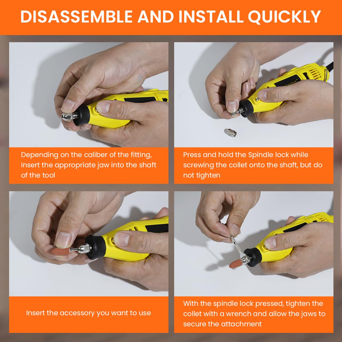 Serplex Rotary Tool Kit for DIY Crafting with 460W Motor and 211 Accessories | 6 Speed
