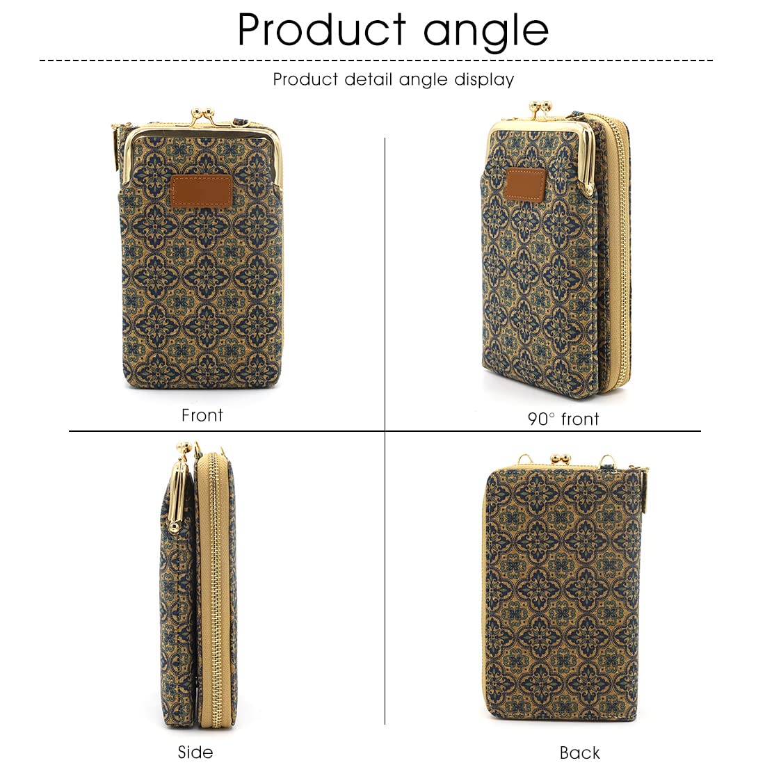 PALAY Crossbody Phone Bag for Women with 19x11x5cm Multi Layer Storage | PU Leather Sling Purse