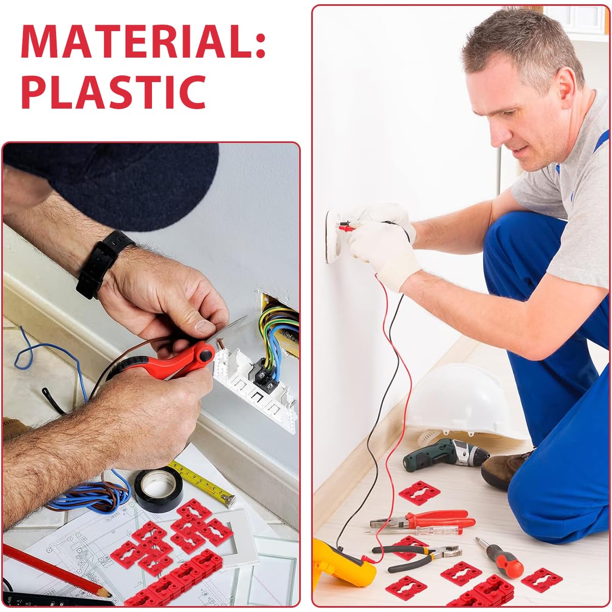 Serplex Outlet Spacers for Electrical Box with Twist Apart Design 48 Pcs | Easy Home Fix