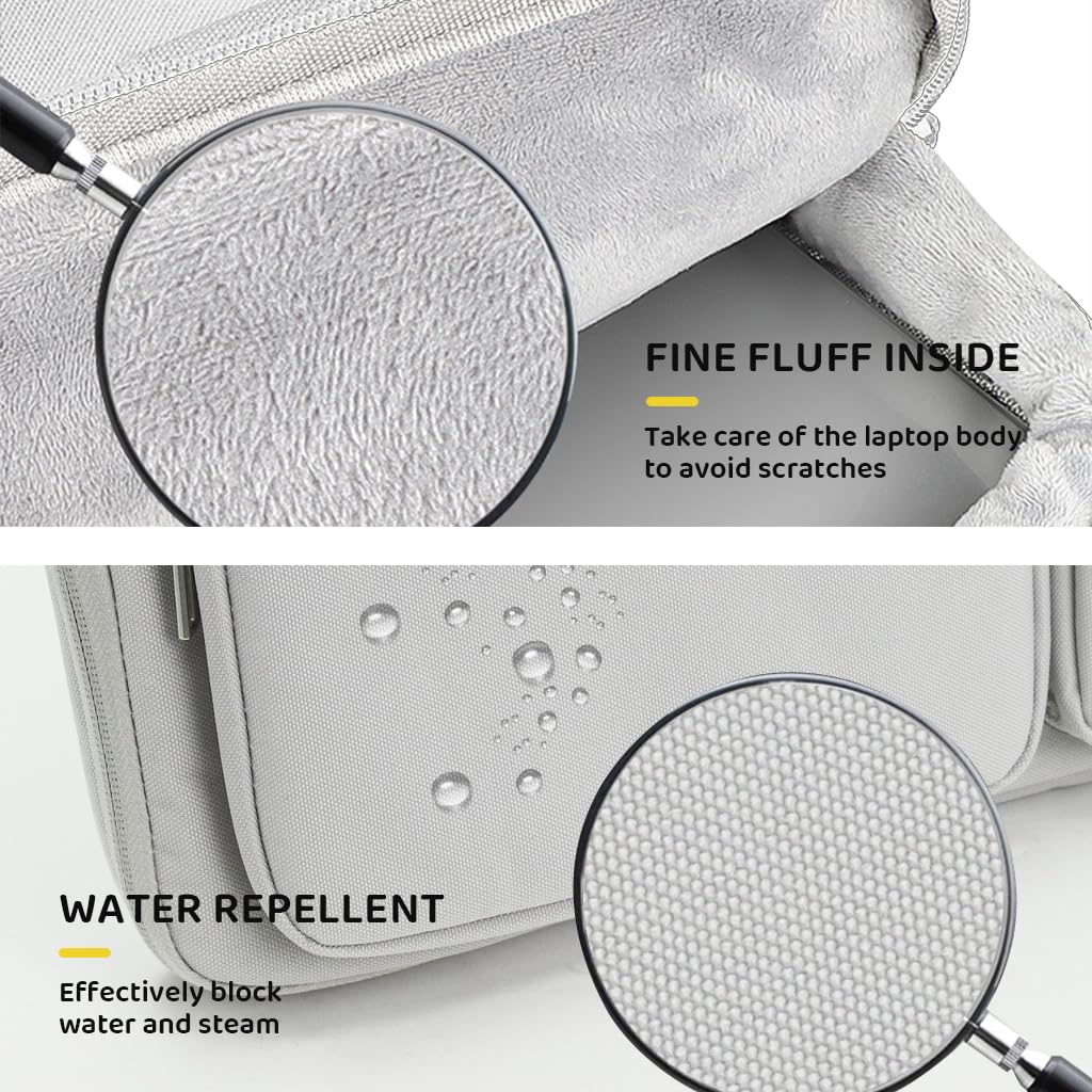 Zibuyu Laptop Bag for 14.1–15.4 inch Devices with 360° Protection and Waterproof Fabric | Office Messenger for Men and Women