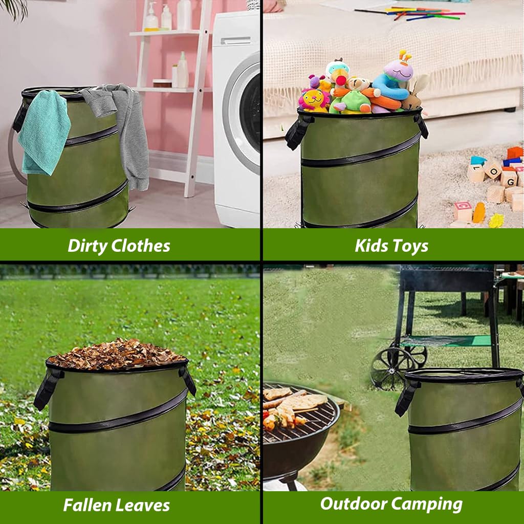 HASTHIP Folding Oxford Cloth Bucket for Garden and Camping 46cm x 70cm | Waterproof Collapsible Storage