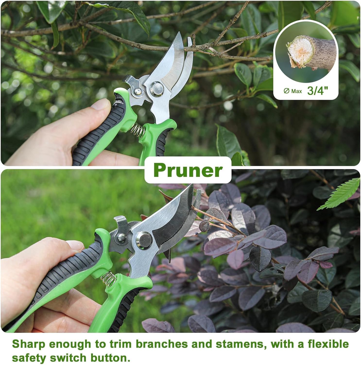 HASTHIP Gardening Tools Set for Home Garden with Tote Bag and 8 Pcs Aluminum Alloy Tools