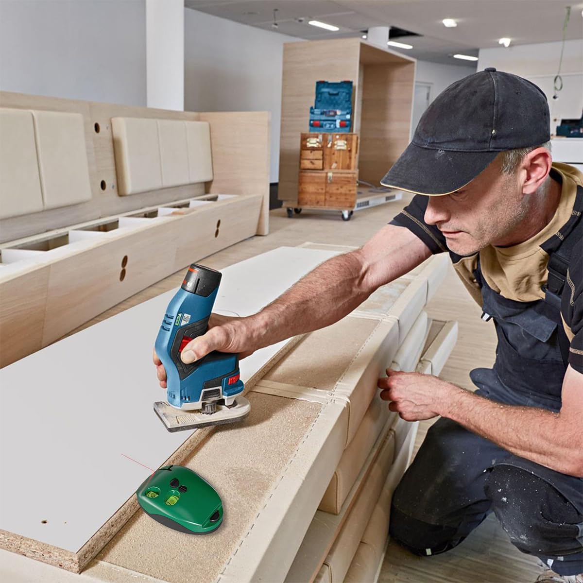 Serplex Laser Level for Construction and Home Renovation with 90 Degree Self Leveling | Red Cross Line Tool