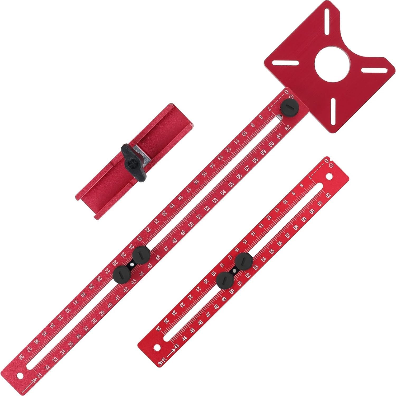 Serplex Router Circle Cutting Jig for Woodworking with 610mm Rail and Dual Scale Precision System