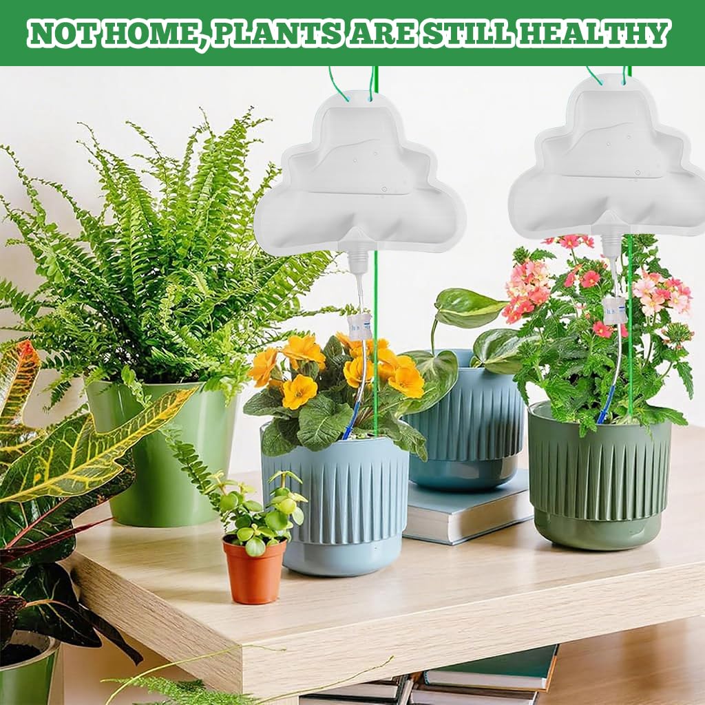 HASTHIP Self Watering Kit for Indoor and Outdoor Plants featuring 3 pcs 500ml Drip Bags