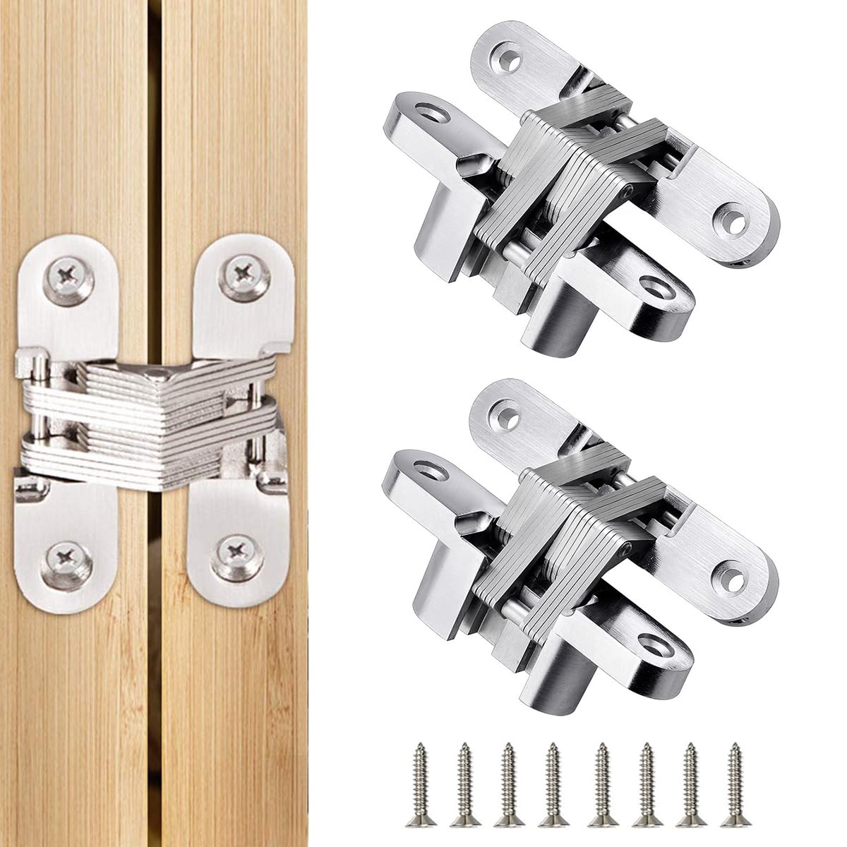 Serplex Hidden Door Hinges for 20mm Doors with 10KG Support and Quiet Concealed Design