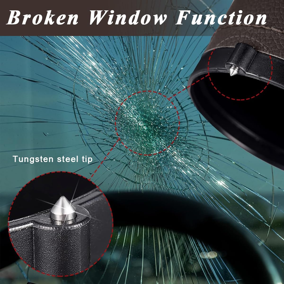 HASTHIP Car Tissue Paper Holder for Cup Holder with 2.63 in Round Design | PU Leather 2PCS