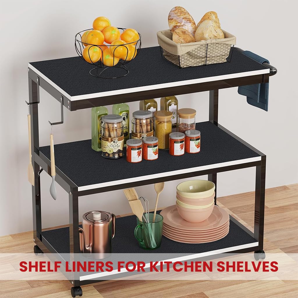 HASTHIP Cabinet Liner Mat for Drawers and Shelves featuring Anti Slip Dot Pattern 45cm x 300cm EVA | Waterproof and Trim to Fit