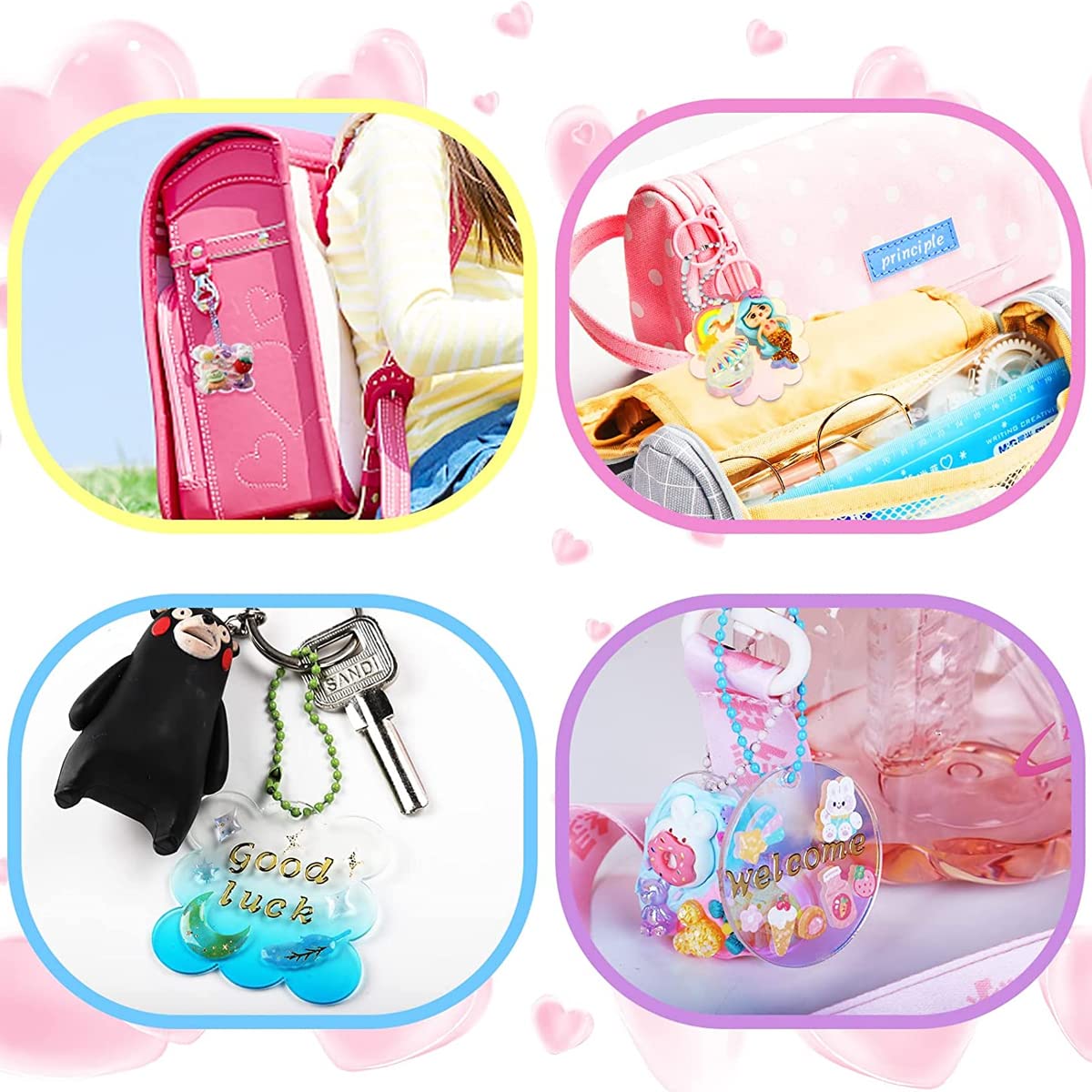 HASTHIP Children's 3D Stickers Set for DIY Crafts with 193 pcs and Cream Glue Kit | Gift for Girls