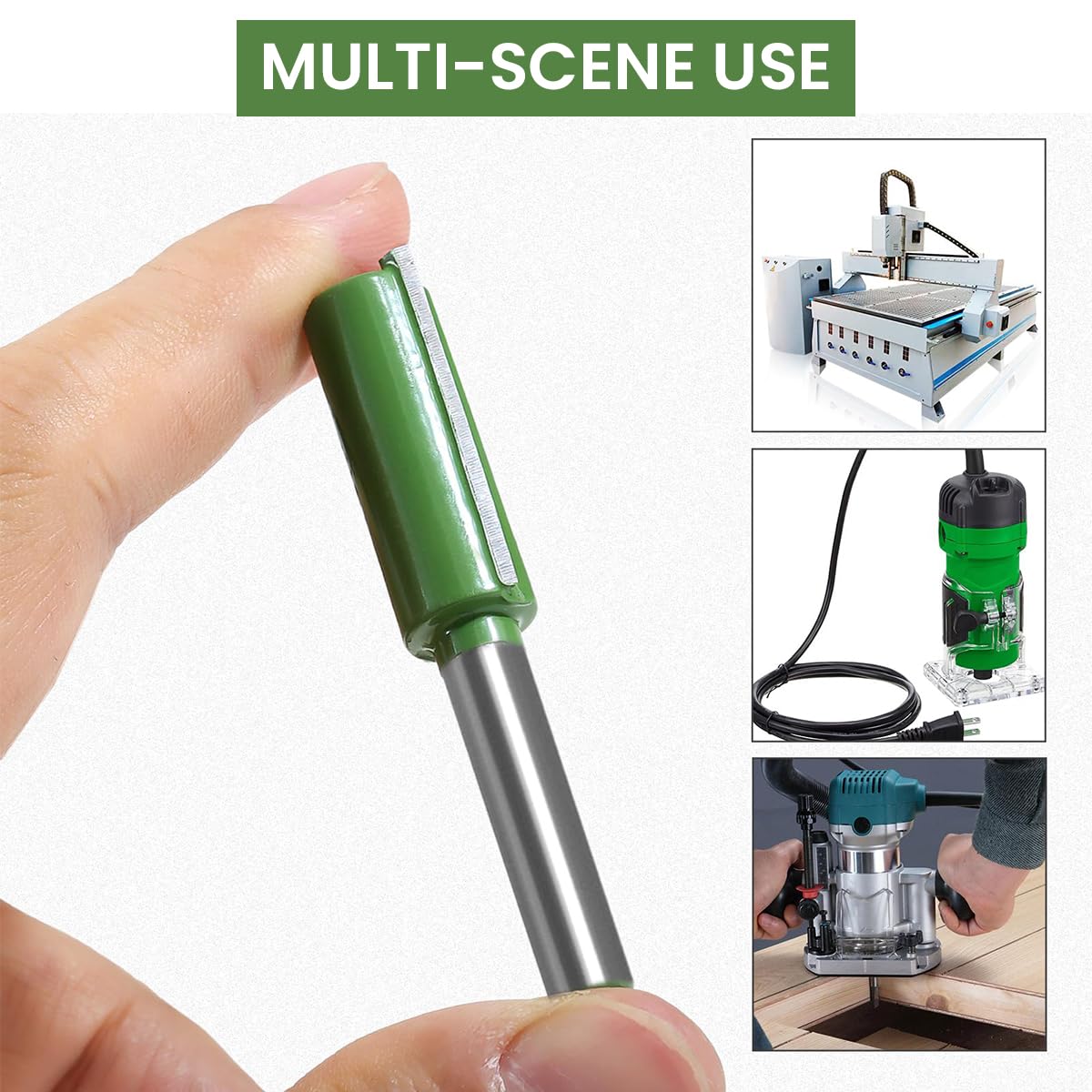 Serplex Router Bit Set for Woodworking with 21 pcs 1/4 inch Shank and Tungsten Carbide Flutes