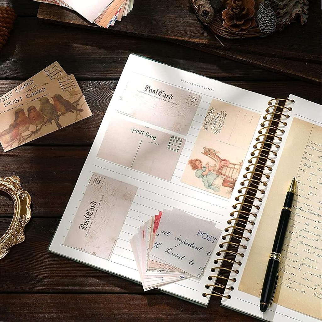 HASTHIP® 360 Sheets Vintage Scrapbook Paper Supplies DIY Journaling for Writing Drawing Materials Craft Travel Journal 6 Sets 1080PCS