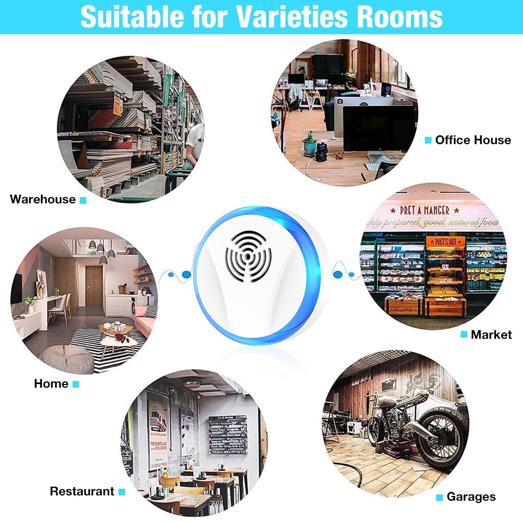 HASTHIP Ultrasonic Pest Repeller for Indoor Use with 1200 sq ft Coverage | Safe for Pets and Family