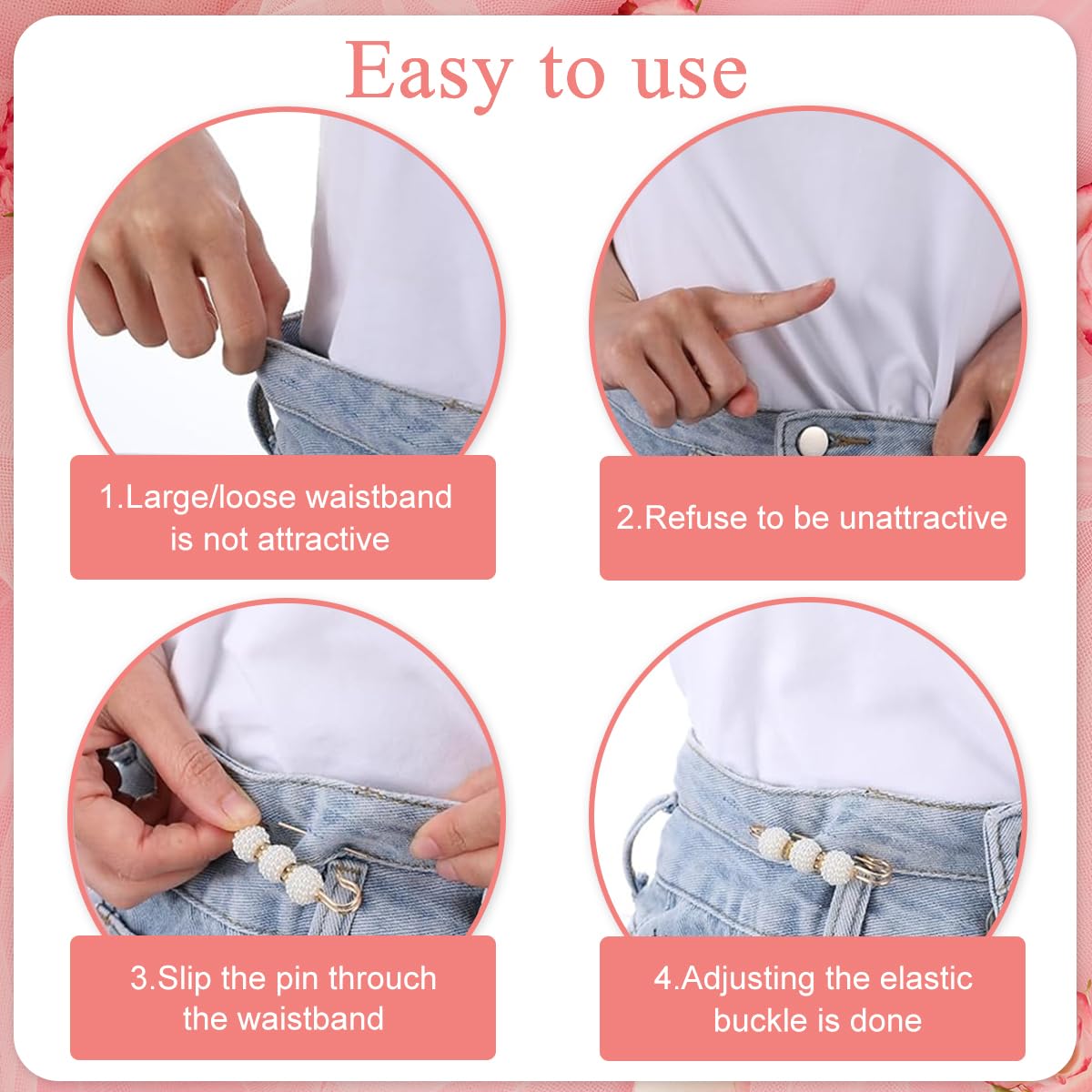 SANNIDHI Brooch Pin Set for Saree Pleats with Faux Pearl and Rhinestone | 36Pcs for Women