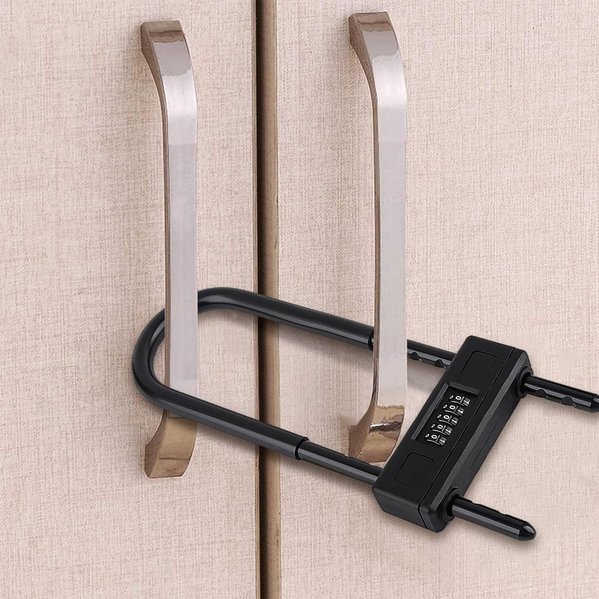 STHIRA Cycle Lock for Bike and Gate with 5 Digit Combination featuring Adjustable Alloy Steel Shackle