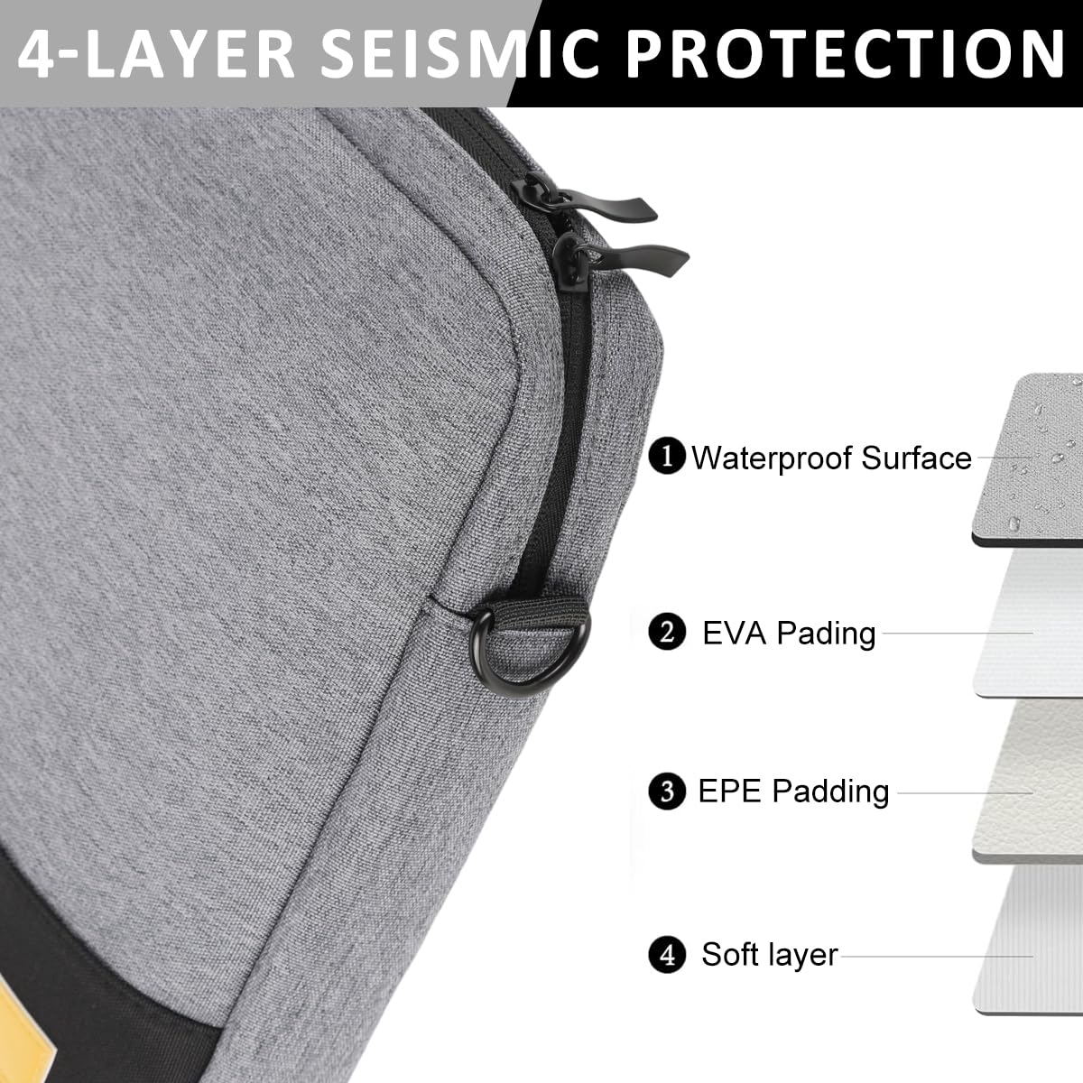 ZORBES Laptop Sleeve Bag for 15–16.1 inch Laptops with Detachable Strap and Padded Protection