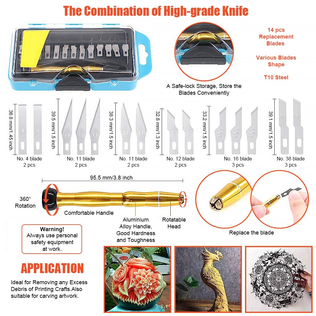 Serplex 3D Printer Tool Kit for Cleaning and Assembly with 42 Pcs Accessories | Deburring and Finishing Tools