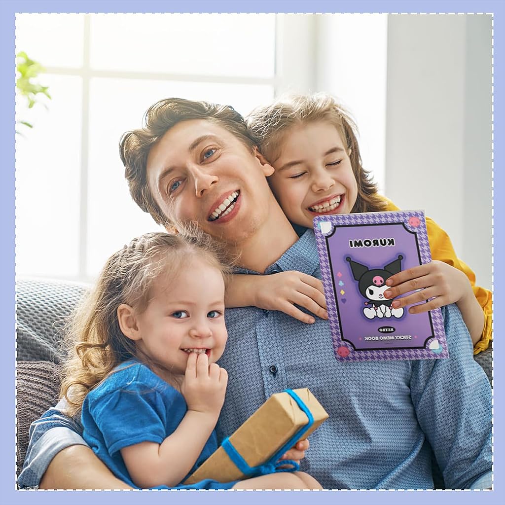 HASTHIP Kuromi Kawaii Sticky Notes for School and Office featuring 330 pcs and 11 styles