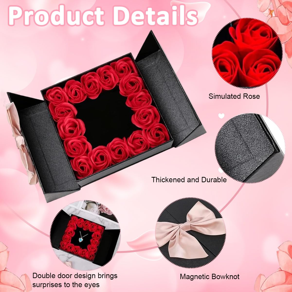 HASTHIP Metal Rose Flower Gift for Women featuring Eternal Real Rose | Romantic Anniversary Present