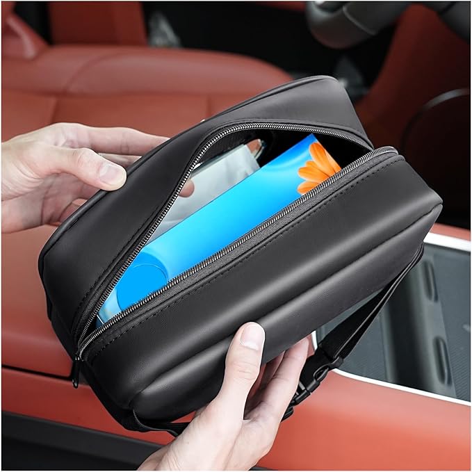 STHIRA® Upgraded Car Tissue Holder Premium PU Leather Tissues Box Cover