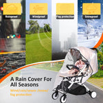 SNOWIE SOFT® Baby Stroller Rain Cover Universal Waterproof Windproof Rainproof EVA Stroller Cover for Winter with Breathable Air Vent, Stroller Cover Protect from Sun Dust Snow, Stroller Accessories