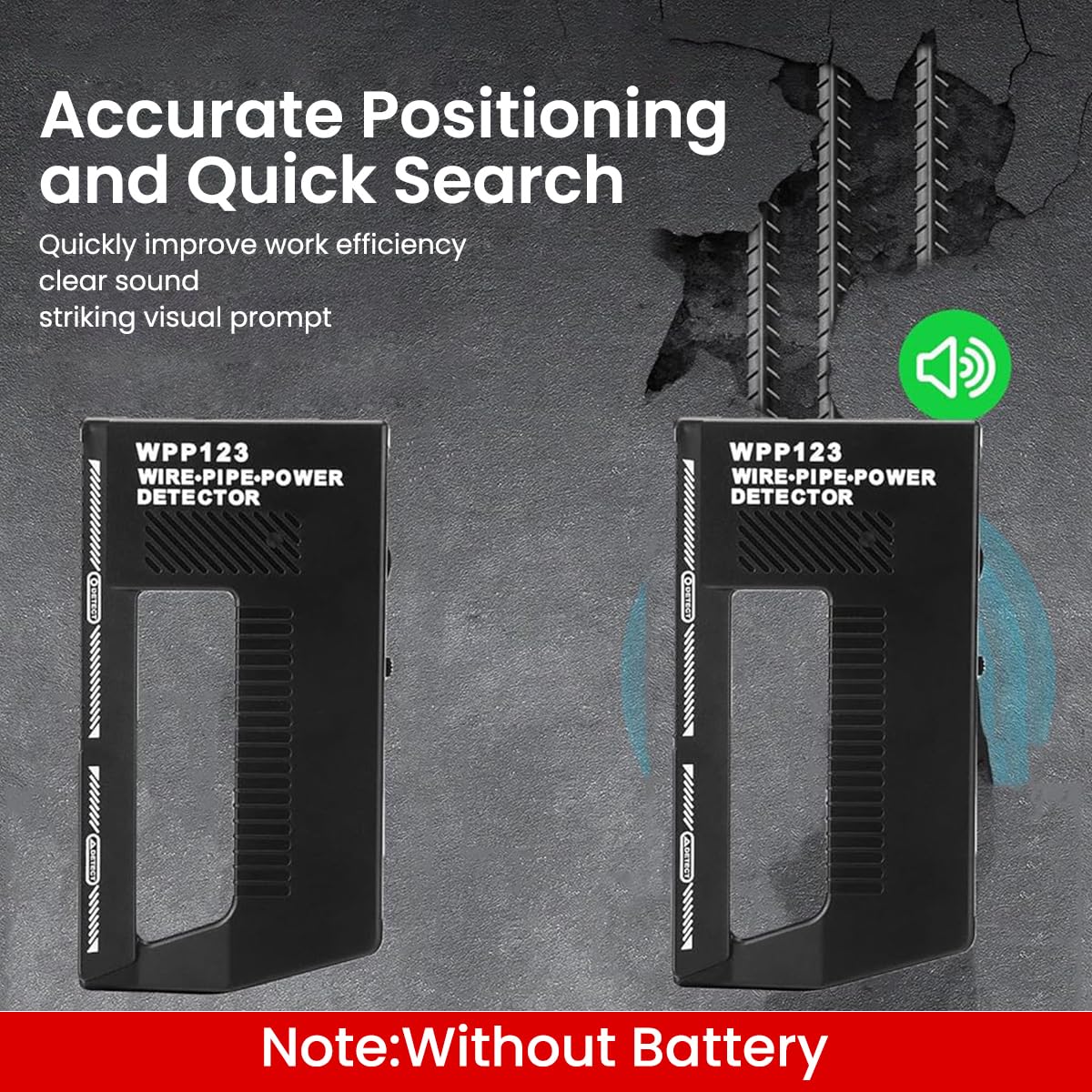 Serplex Wall Scanner for Studs and Wires with Dual Alarm | Detects Metal up to 24mm Deep