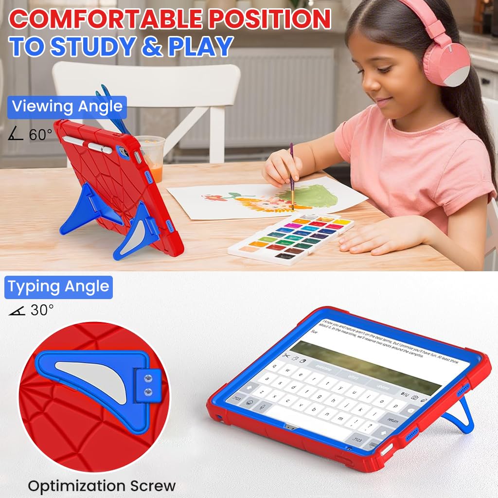 ZORBES iPad Case for 10th Gen 10.9 in and 11th Gen with Kickstand and Carrier Strap | Dual Layer Silicone PP Cover