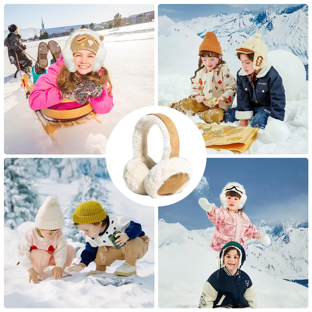 SANNIDHI Plush Ear Muffs for Women and Teen Girls with Adjustable Band | Stylish Winter Ear Warmers