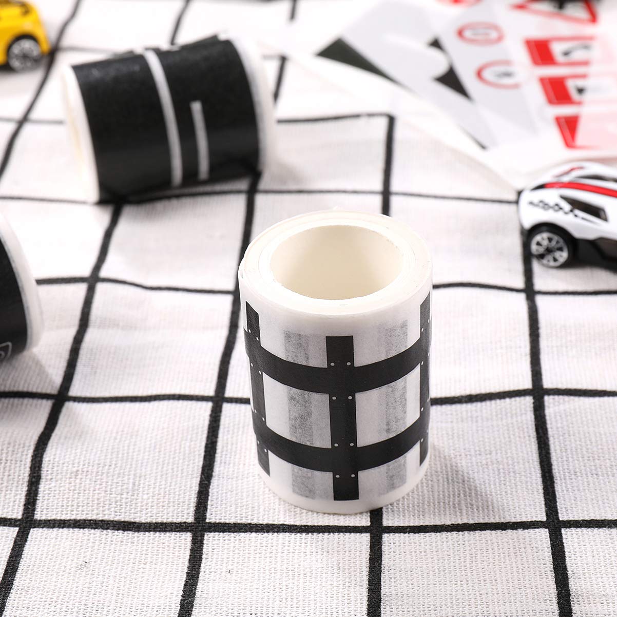 ELEPHANTBOAT® Washi Masking DIY Trains Railways Road Tape Decorative Masking Tape Rolls for Toy Cars