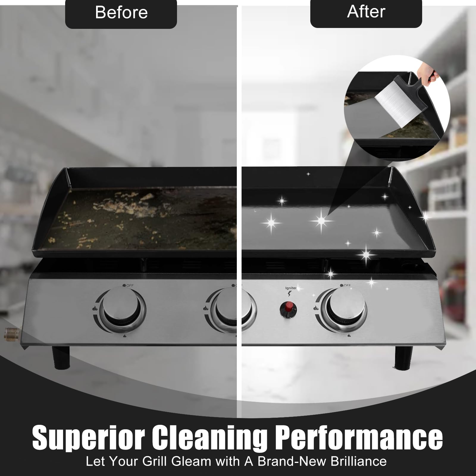 Supvox Putty Scraper for Paint and Caulk Removal with 6.3 in Stainless Steel Blade | Comfort PP Grip Handle