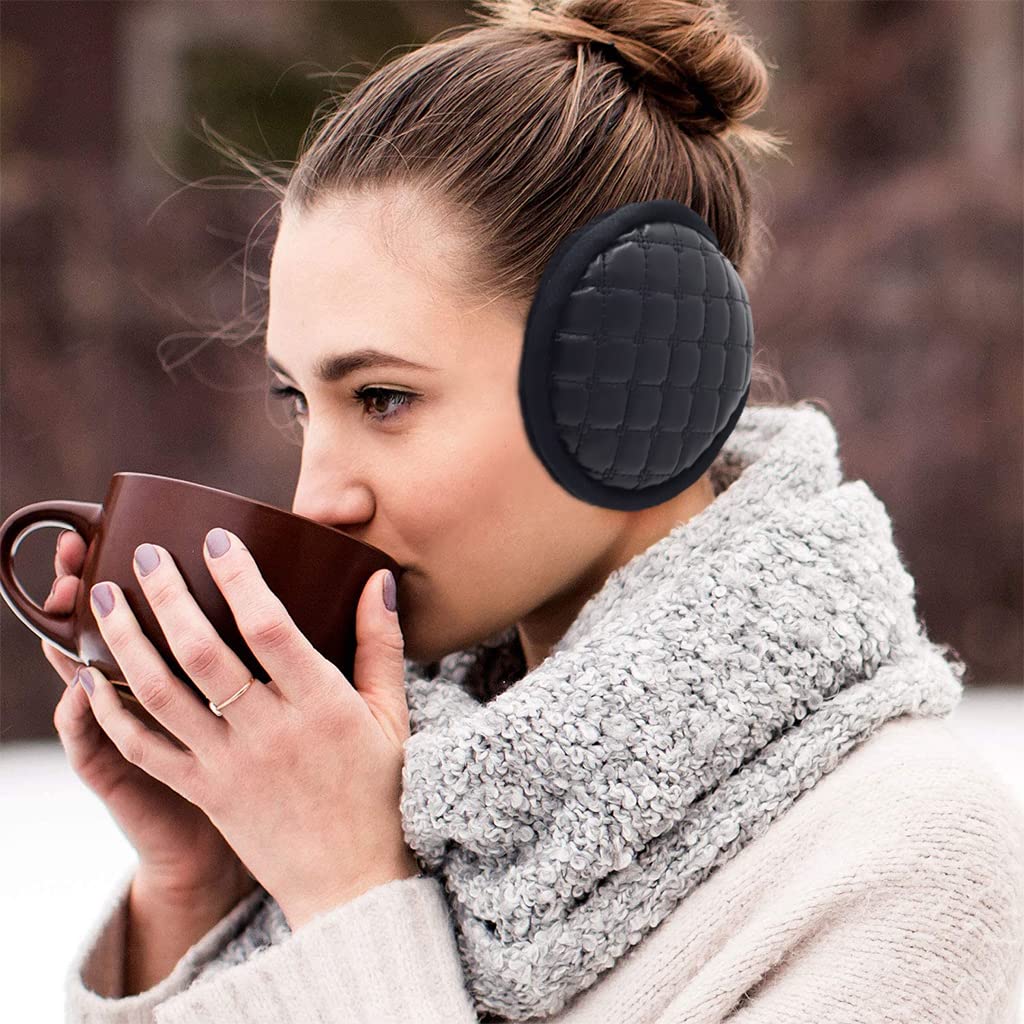 Zibuyu Winter Ear Warmer for Men and Women with 13cm Diameter | Soft Fleece Lining and Spring Metal Fit
