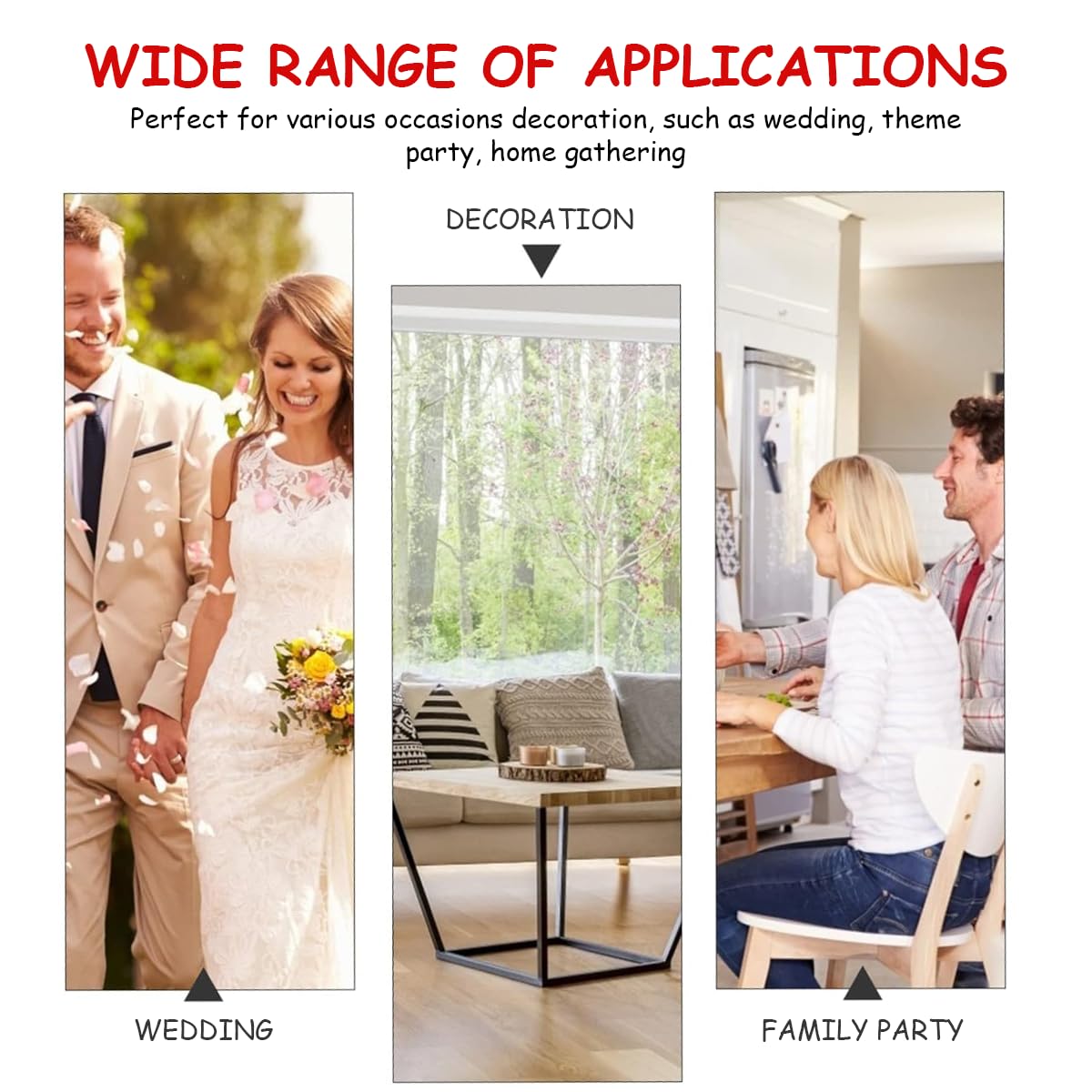 HASTHIP Christmas Poinsettia Flowers for Tree and Home Décor 10 Pcs | Sparkling Red 6 in Ornaments