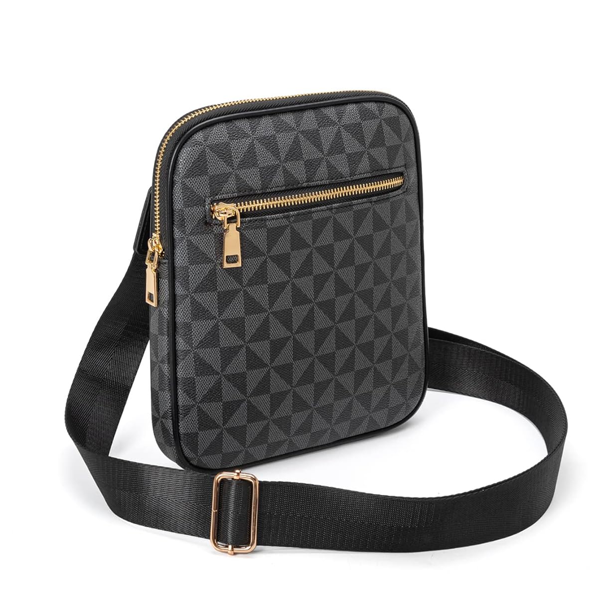 GUSTAVE Men Sling Bag for Commuting and Travel featuring 8x1.3x9in Storage | Waterproof PVC