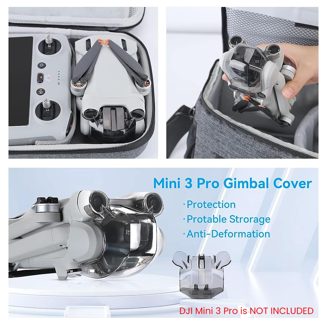 ZORBES Gimbal Cover Lens Protector Case for DJI Mini 3 Pro, DJI Mini 3 Pro Lens Protector Hood Clear Cover Transparent Gimbal Protector Dustproof Cap for DJI Mini 3 Pro Lens DJI Mini 3 Pro Drone Accessories