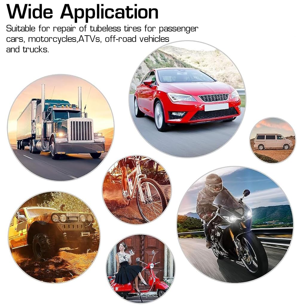 STHIRA Valve Stem Tool Kit with 40 pcs set and 4 way core remover | for car tire repair