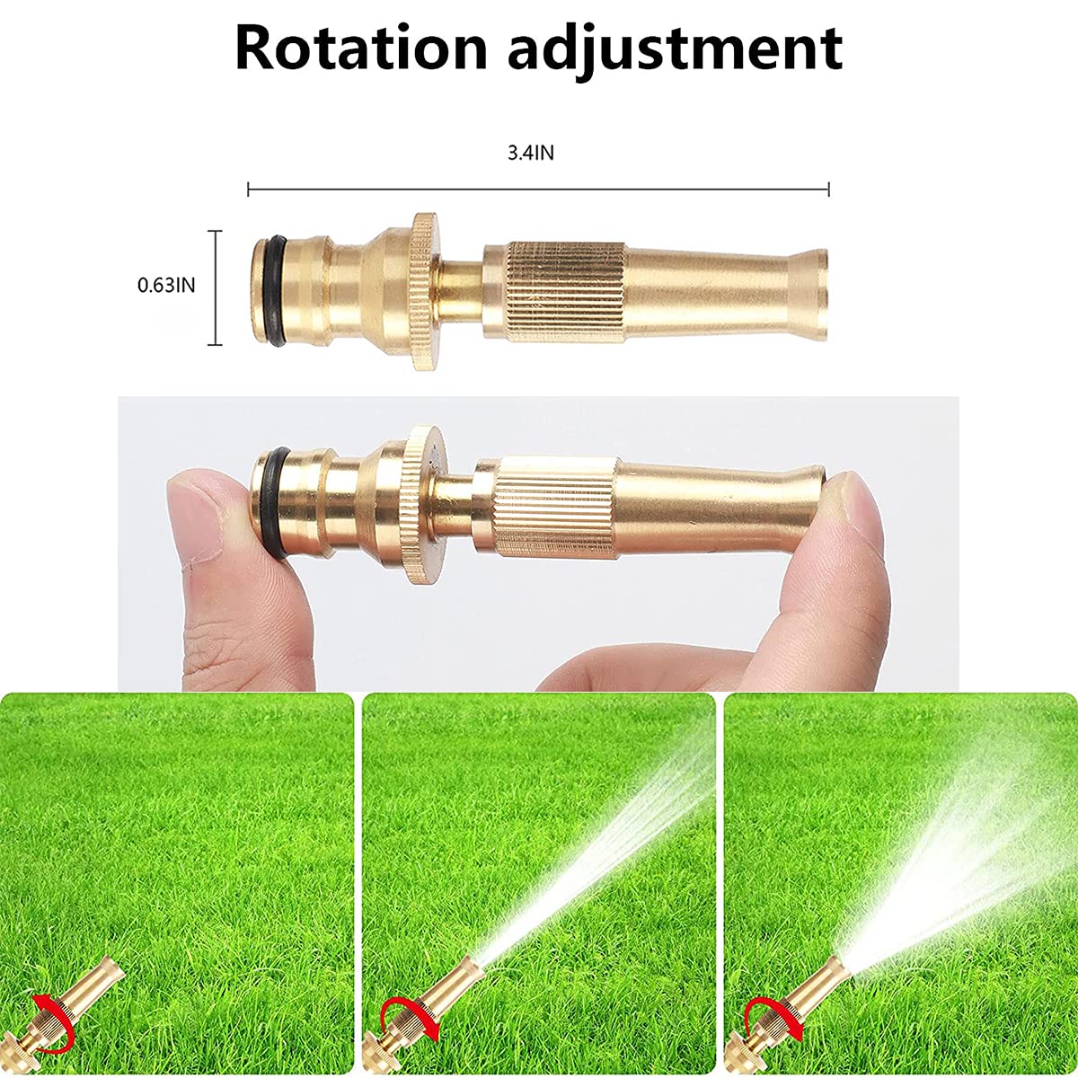 HASTHIP Universal Tap Connector Set for 1/2 and 3/4 inch Taps with Brass Quick Coupling | 5 in 1 Hose Adapter Kit
