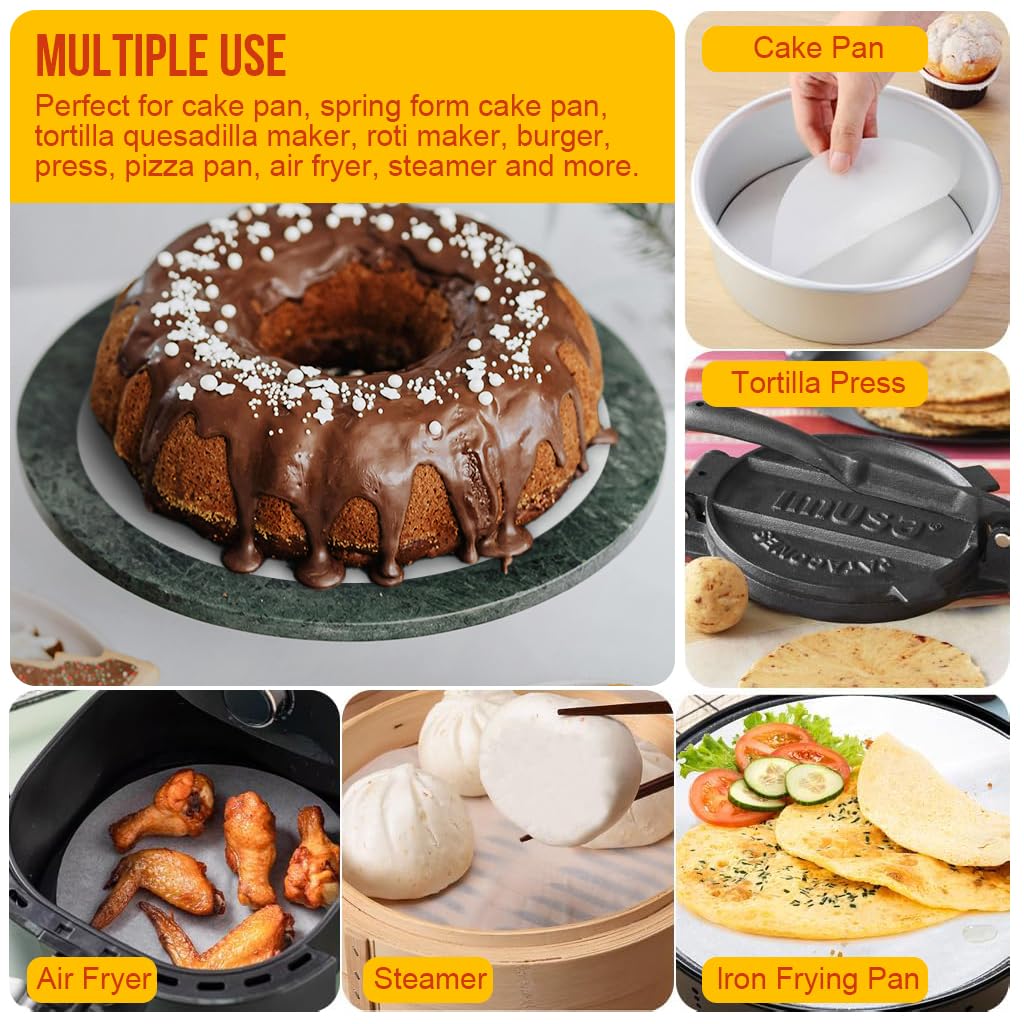 HASTHIP Burger Patty Separator Sheets for Food Prep with Non Stick Silicone Coating 200 Count