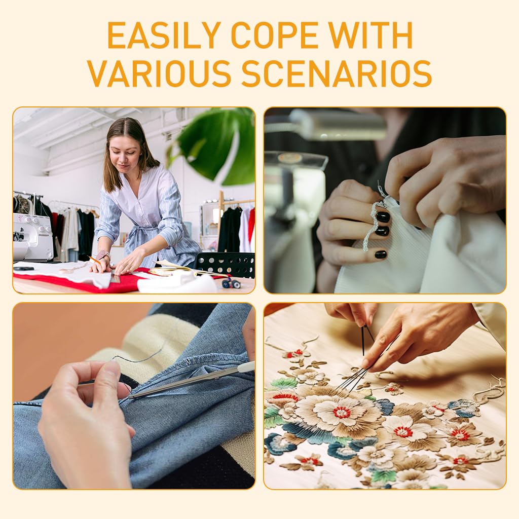 ELEPHANTBOAT Sewing Kit for Home and Travel with 15 Thread Colors | Compact Portable Box