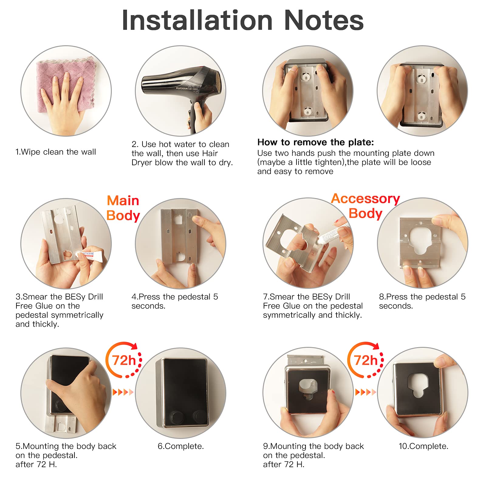 PALAY Adjustable Retractable Clothesline for Home and Hotel Use with 4.2m Length and Safety Lock | Stainless Steel and ABS Shell Holds up to 44 lbs