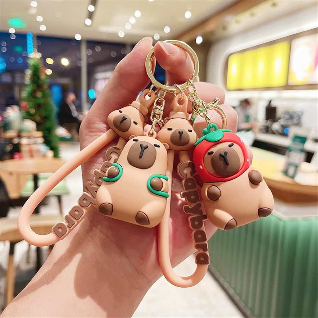 ZIBUYU® 2 PCS Cute Capybara Keychain Toy
