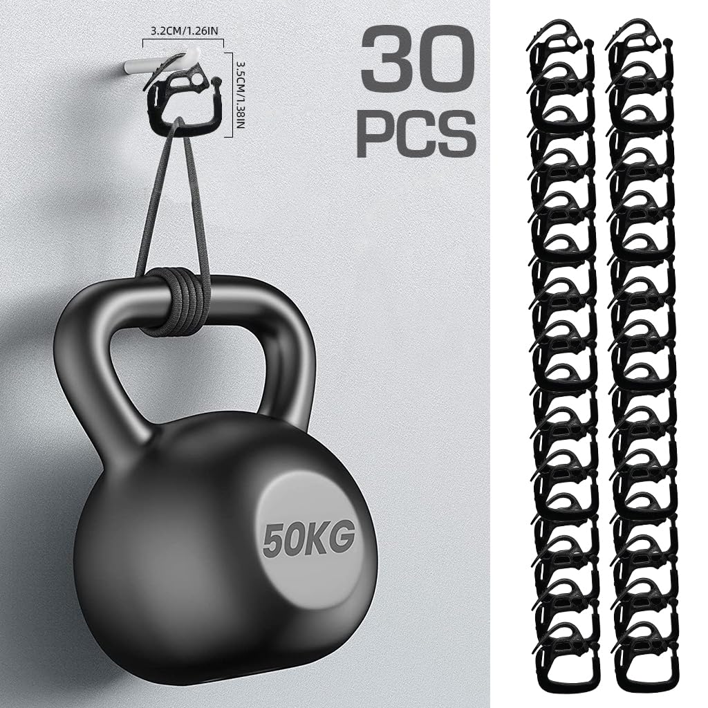 Optifit Plastic Sun Shade Clips for Garden and Patio with Easy Press Design 30 pcs | Secure Mesh Fastening