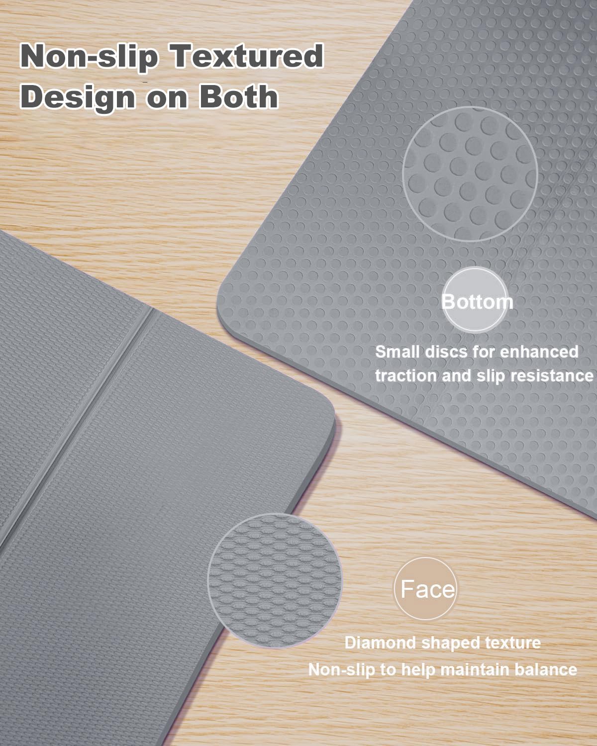 Proberos Yoga Mat for Home Workout with Double Sided Anti Slip Surface 72x24 in | TPE 6mm Thick