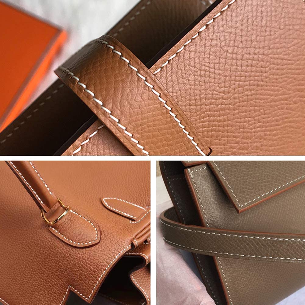 HASTHIP Leather Sewing Repair Kit 12 pcs for Sofas and Shoes with Wooden Awl & 7 Needles | DIY Stitching Tools