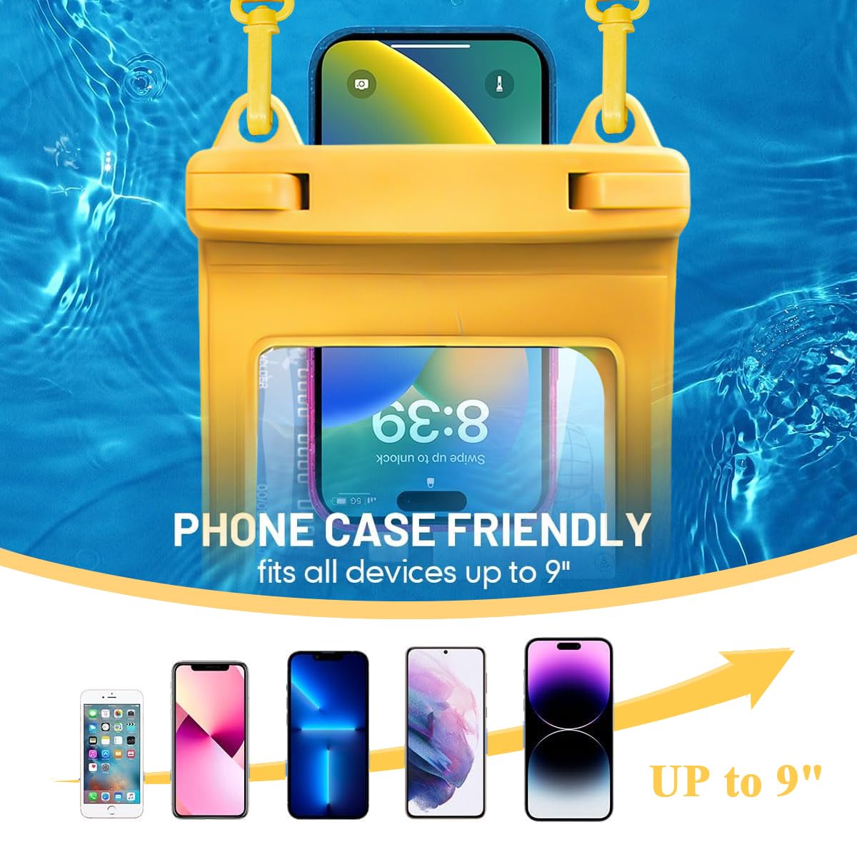 Proberos Dry Bag for Kayaking and Camping with 30L Capacity and Roll Top Closure | PVC Waterproof Phone Case