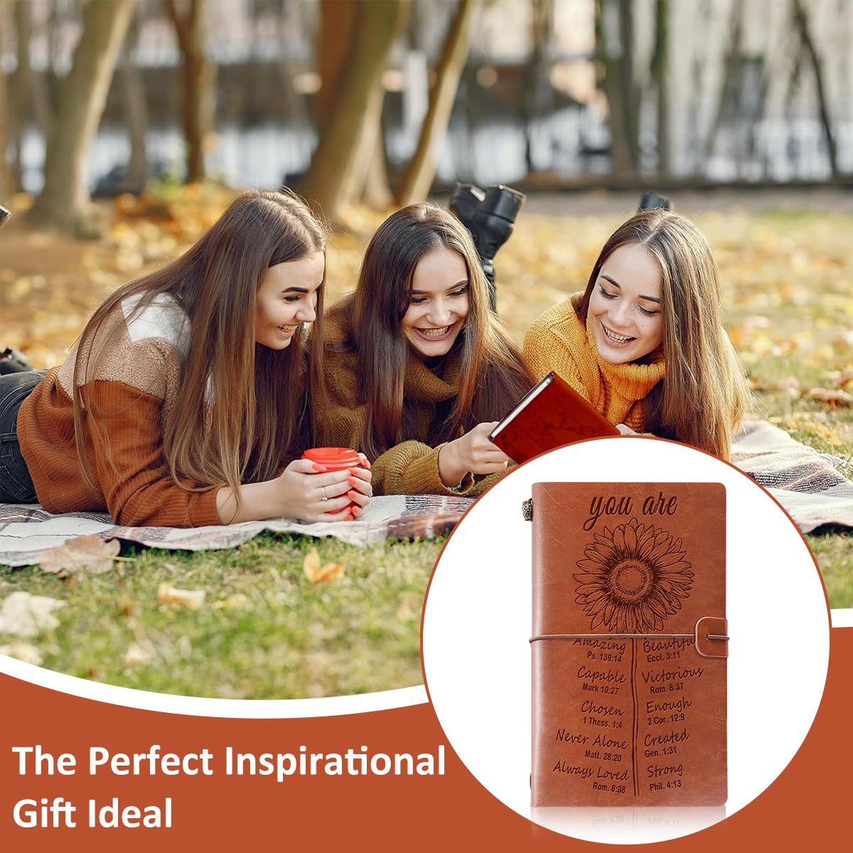 HASTHIP Christian Gifts for Women Refillable Writing Journal for Religious Inspiration | Ideal Birthday and Christmas Gift