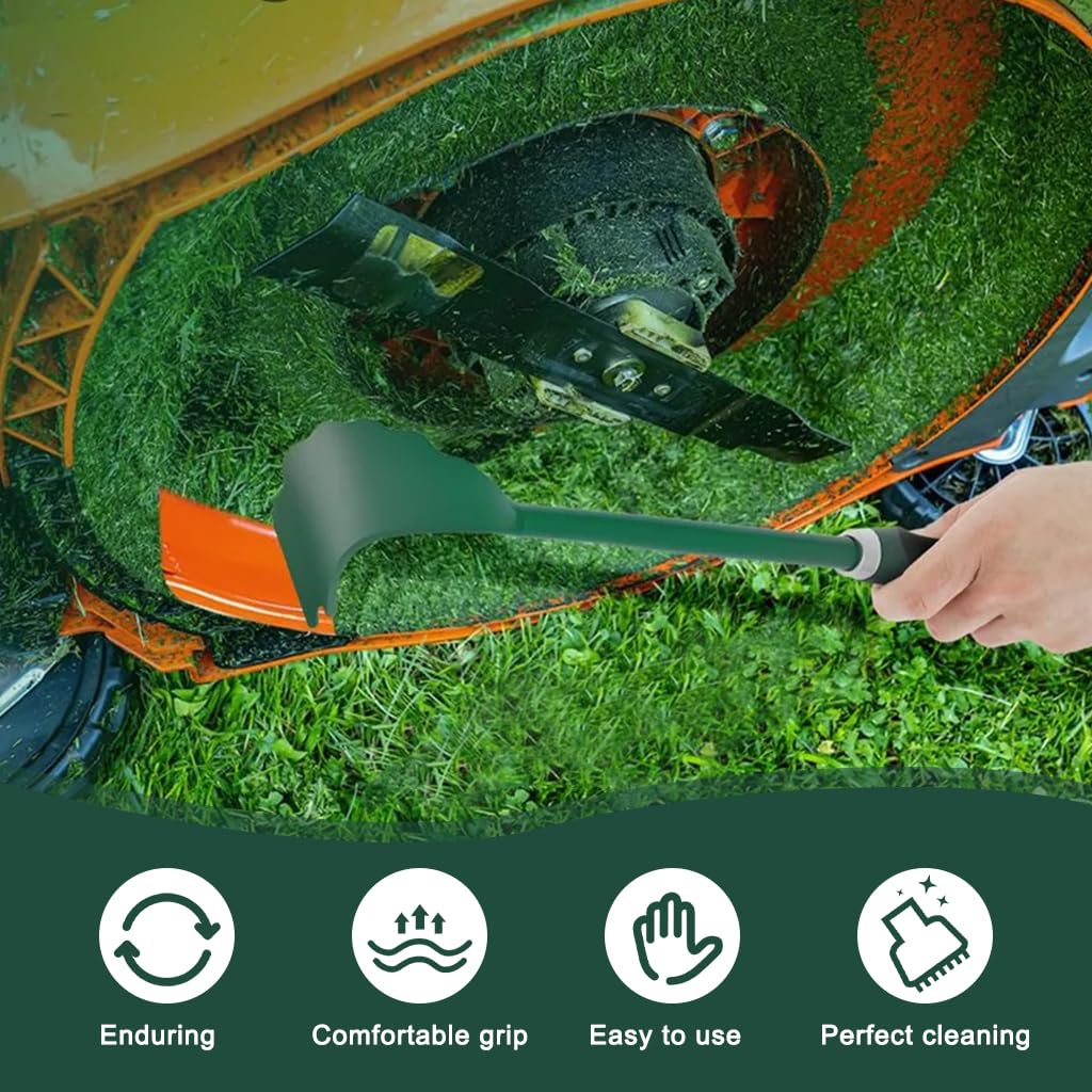 HASTHIP Lawn Mower Cleaning Scraper for Grass Build Up | 16 inch Metal Blade with Anti Slip Handle