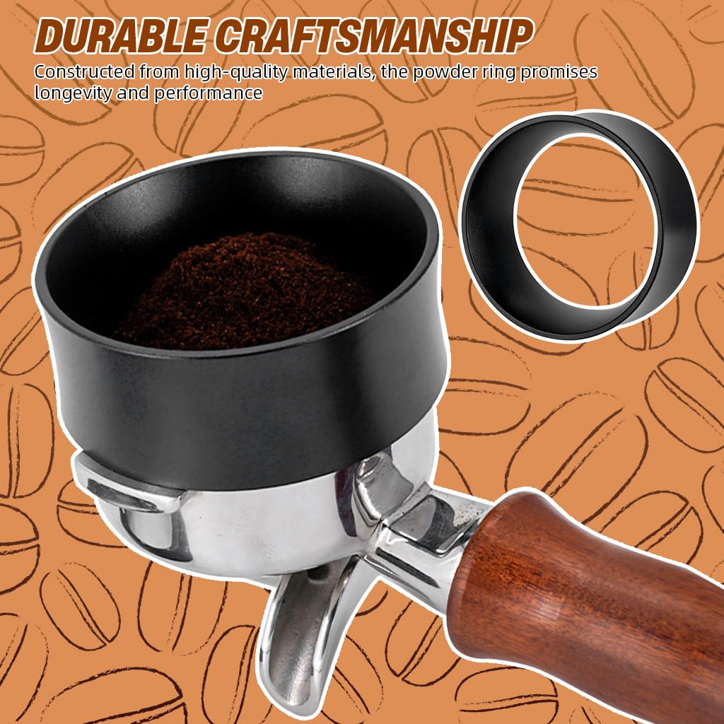 Supvox Portafilter Dosing Funnel for Espresso with 58mm Snug Fit Thread Design | 3PCS Aluminium