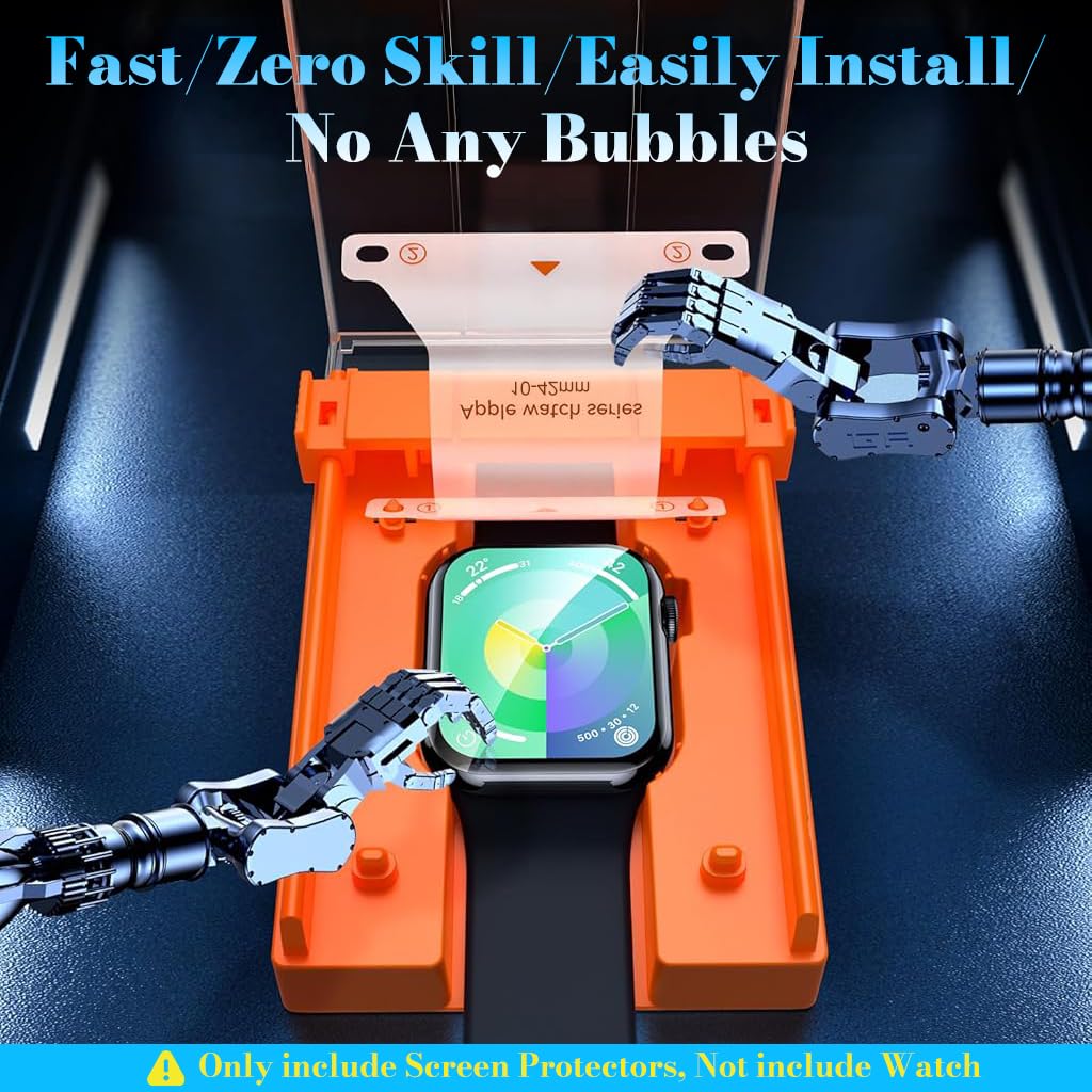 ZORBES iWatch Screen Protector for Series 10 and 11 42mm with Applicator | HD PMMA Ultra‑Clear Touch Film