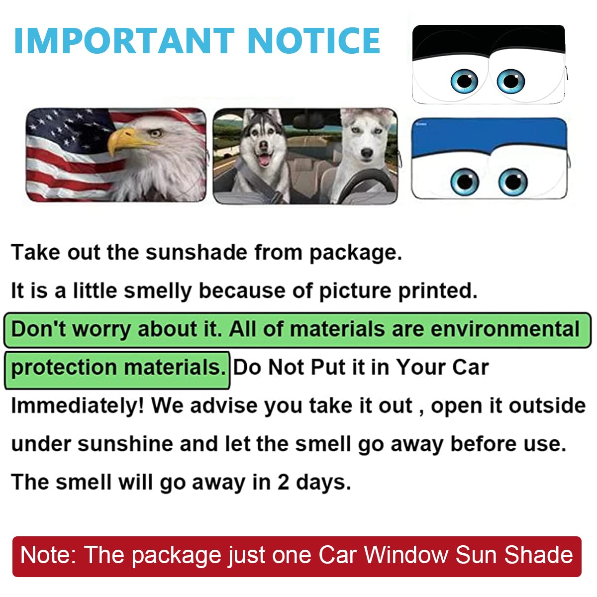 STHIRA Car Windshield Sun Shade Creative Cartoon Windshield Sun Shade Foldable Car Windshield Sun Shade, Universal Sunshades Car Windshield Sun Shade 130*70cm